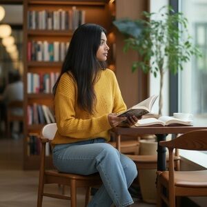 Cozy Ribbed Crewneck Sweater in Mustard Yellow